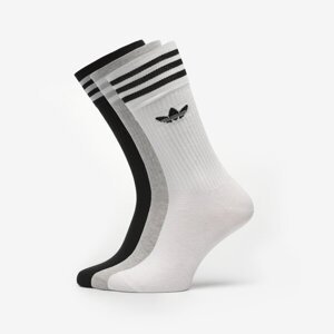 Adidas Ponožky 3-Pack Solid Socks High Crew Viacfarebná EUR M