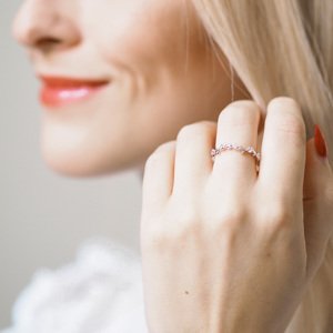 Strieborný prsteň Liliana Veľkosť: 53