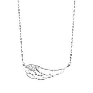 Klenoty Amber Strieborný náhrdelník s krídlom