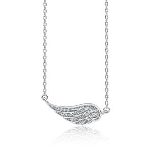 Klenoty Amber Strieborný náhrdelník anjelské krídlo