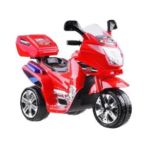Detská elektrická motorka červenej farby