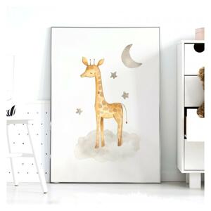 Plagát do detskej izby s motívom žirafy