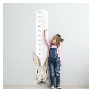 Výškový meter s králikom na stenu do detskej izby