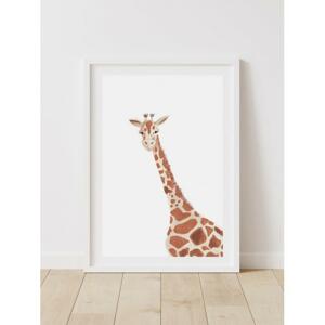 Detský dekoračný plagát so žirafou