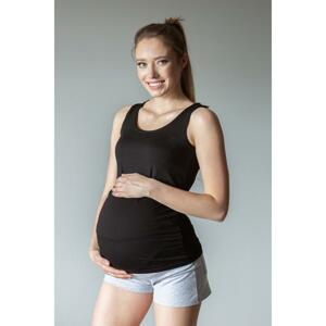 Čierny top pre tehotné a dojčiace ženy