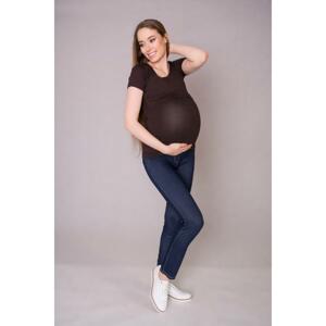 Klasická čierna tehotenská a dojčiaca blúzka vo výpredaji