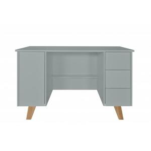 Sivý písací stôl v minimalistickom štýle - ZARA