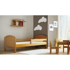 Drevená jednolôžková posteľ pre deti - 160x80 cm
