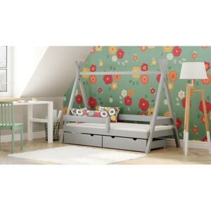 Jednolôžková detská posteľ tipi - 180x90 cm