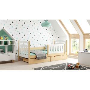 Drevená jednolôžková posteľ pre deti - 180x80 cm