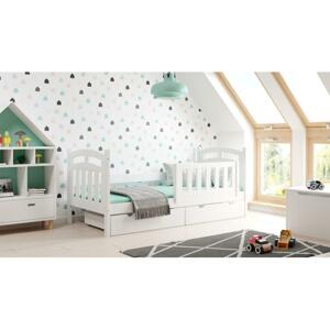 Drevená jednolôžková posteľ pre deti - 190x90 cm