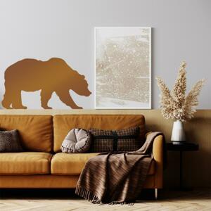 Dekoračná nálepka na stenu - medveď