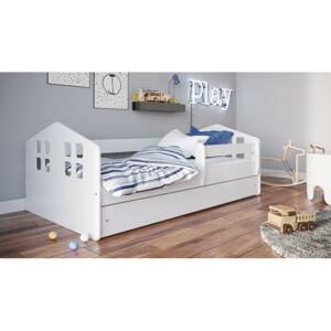 Biela detská posteľ - Kacper 160x80 cm
