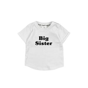 Detské I LOVE MILK tričko big sister v sivej farbe v akcii