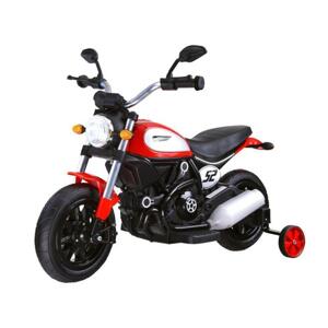 Detská elektrická motorka červenej farby