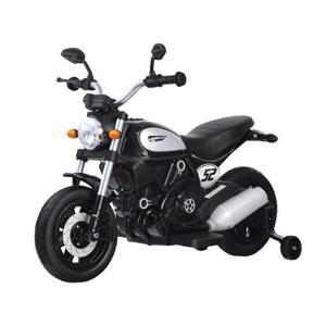 Čierna elektrická motorka pre deti
