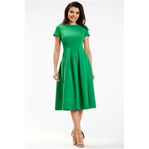 Elegantné zelené midi šaty