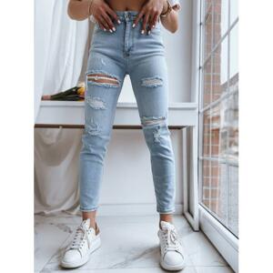 Svetlomodré skinny džínsy s dierami