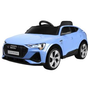 Elektrické modré auto Audi E-tron Sportback pre deti