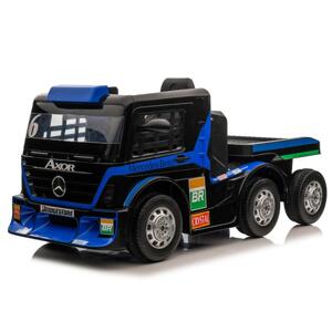 Modro-čierne elektrické auto MERCEDES s návesom