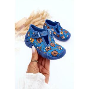 Modré chlapčenské papuče