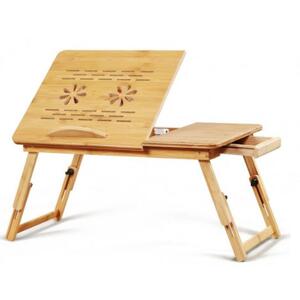 Bambusový skladací stôl pre laptop/tablet/knihu