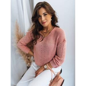 Dámsky ružový sveter